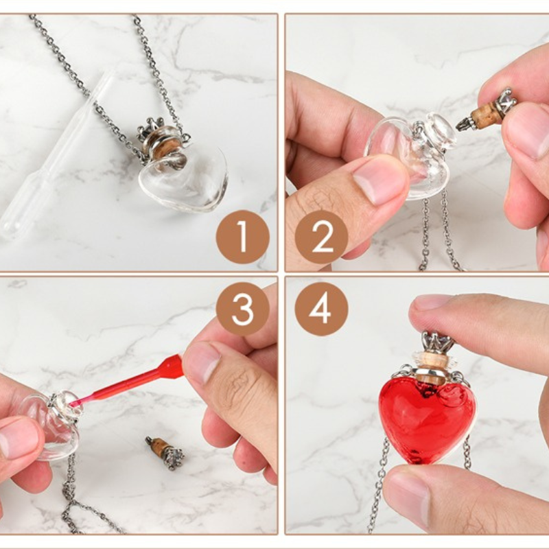 Eternal Essence™ Collar con Dije de Botella de Cristal