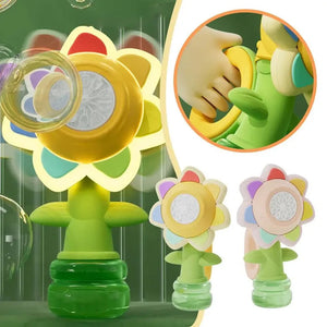 DIVERTIDA MÁQUINA GIRASOL PARA CREAR BURBUJAS ★ BUBBLE TOY®