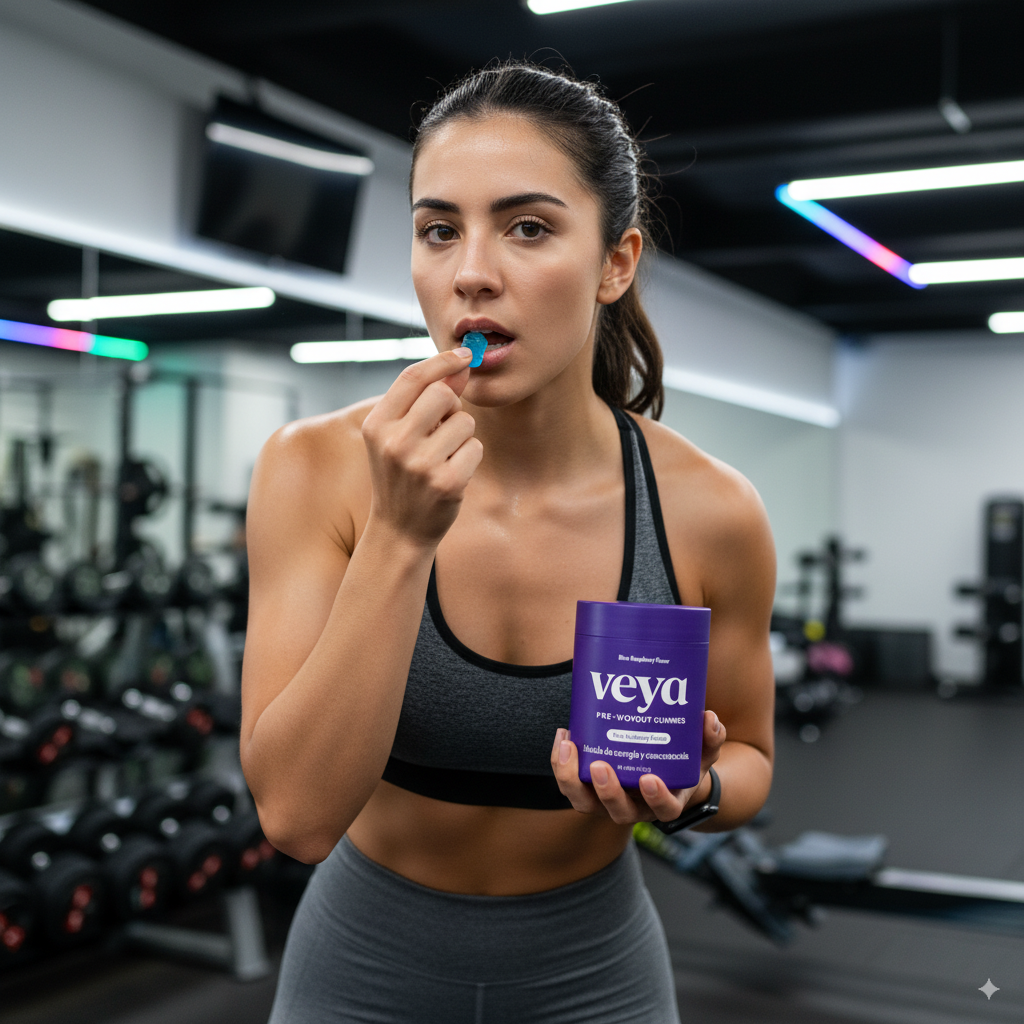PRE-ENTRENO EN GOMITAS VEYA® - Energía Rápida y Deliciosa para tu Entrenamiento