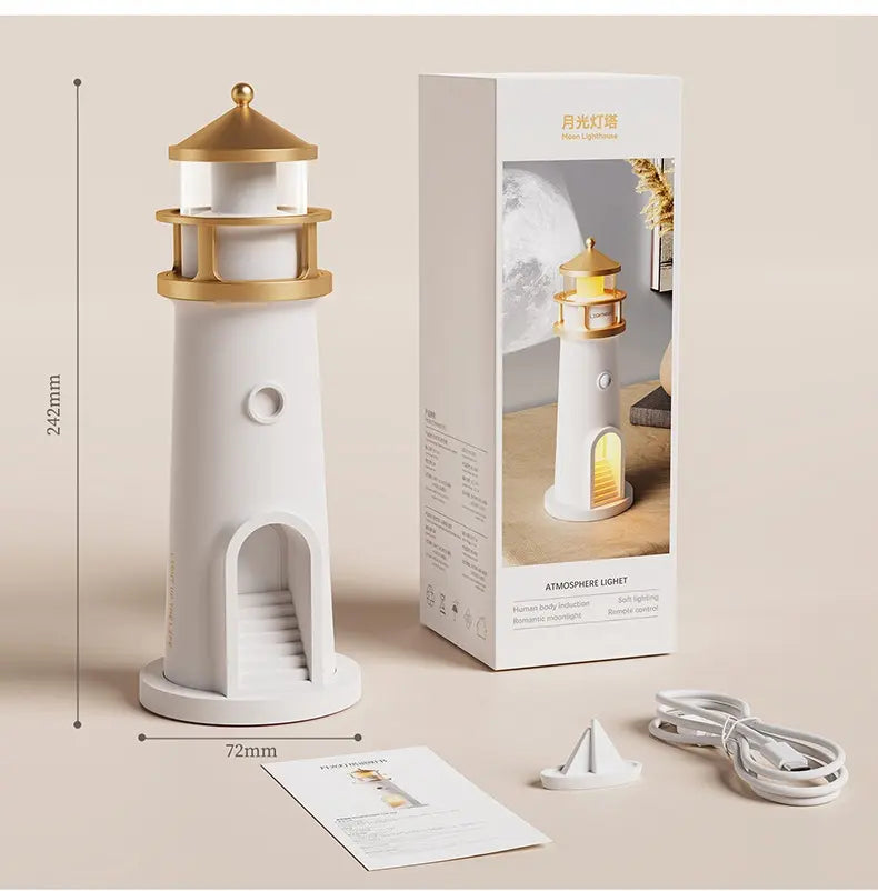 LÁMPARA DE FARO LUZ DE LUNA CON BOCINA INTEGRADA ★ DREAM LIGHT™