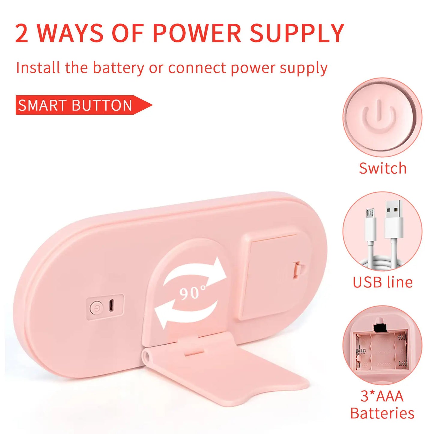 GlamBox PRO® CAJA DE MAQUILLAJE CON ESPEJO LED 360 ★ Funcional, práctica y estética