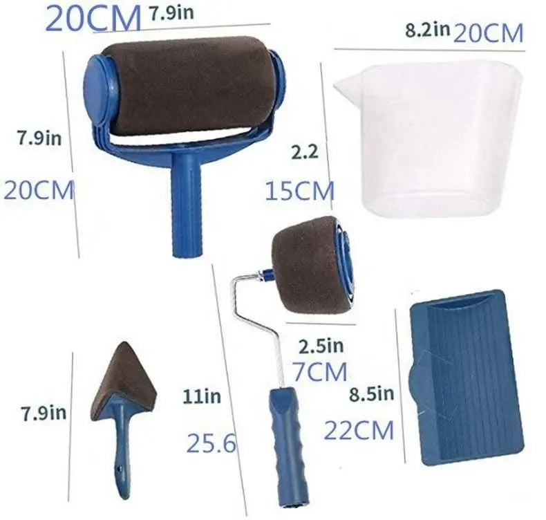 Paint Runner® | KIT RODILLO DE PINTURA 6 EN 1 ★  X6 PIEZAS