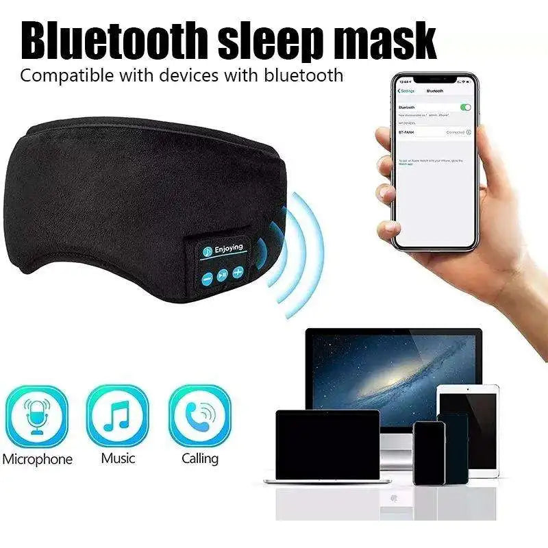 RelaxSound™ | MASCARILLA PARA DORMIR CON REPRODUCTOR DE MÚSICA ★ Compatible con Bluetooth
