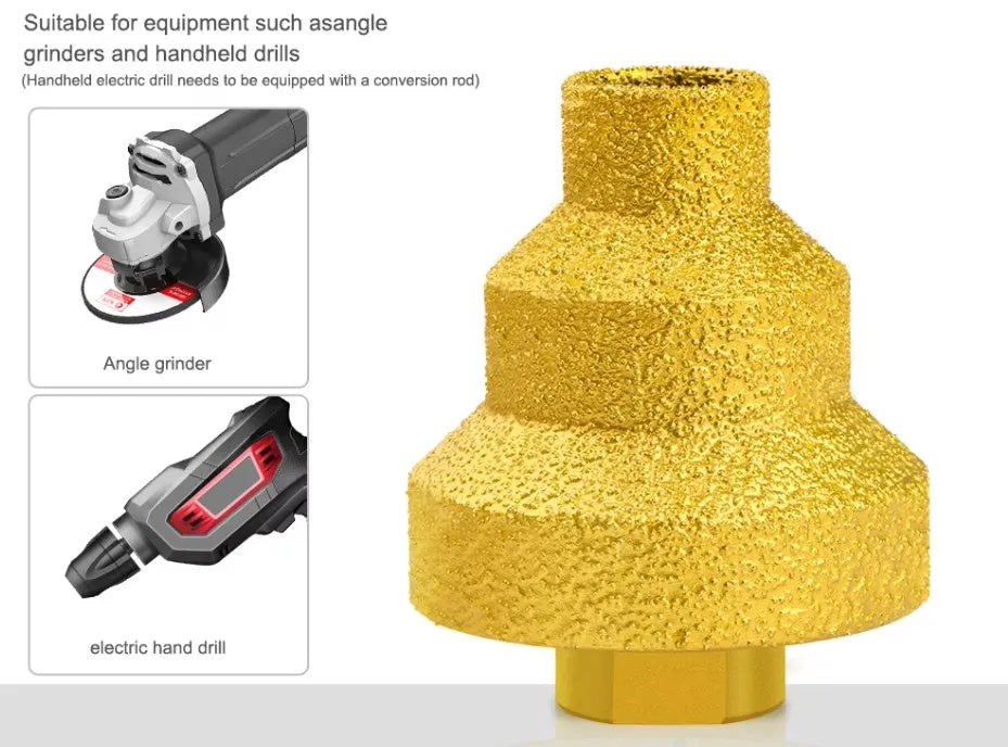 Máster-Drill™ | BROCA ESCALONADA ANGULAR ★ 3 niveles de perforación