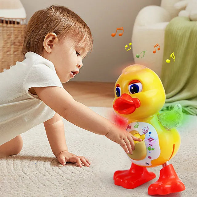 Dancing-Duck® | JUGUETE PATO MECÁNICO ★ Baila, canta y es educativo para los niños