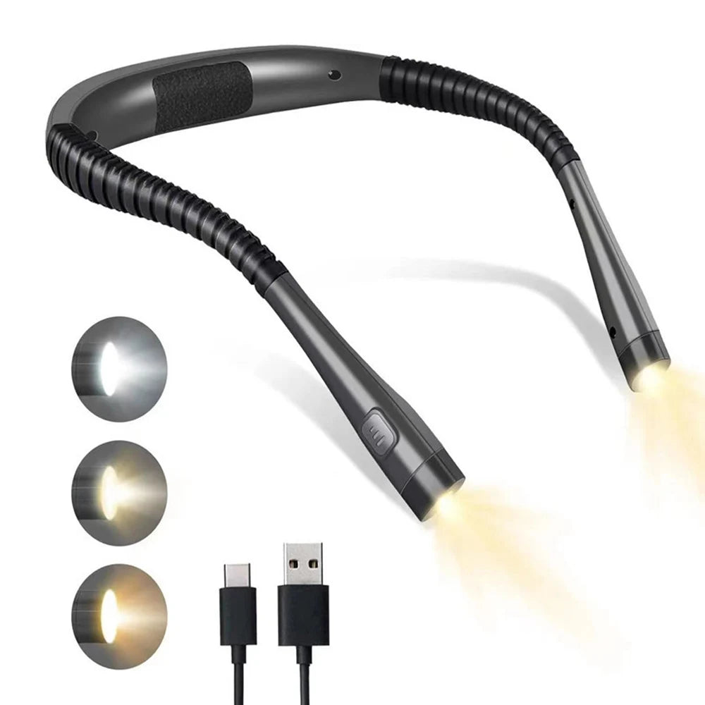 Flexi-Light™ | LUCES LED DIADEMA DE CUELLO PARA LEER ★ Tecnología LED para Lectores Nocturnos