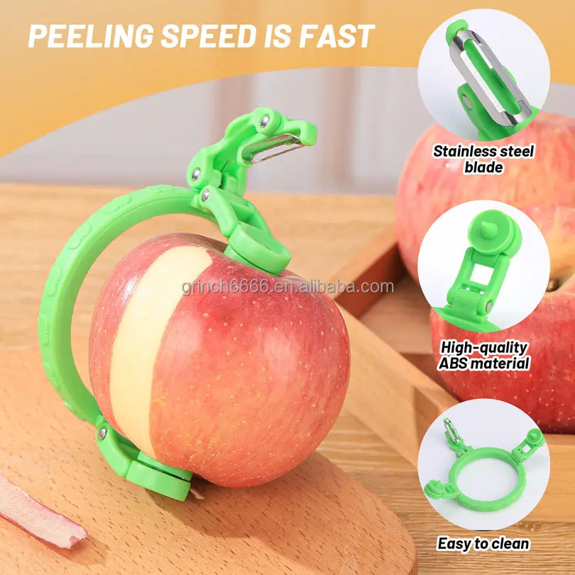 PELADOR DE FRUTAS Y VERDURAS GIRATORIO ★ SAFE PEELER™ Seguro y fácil de usar