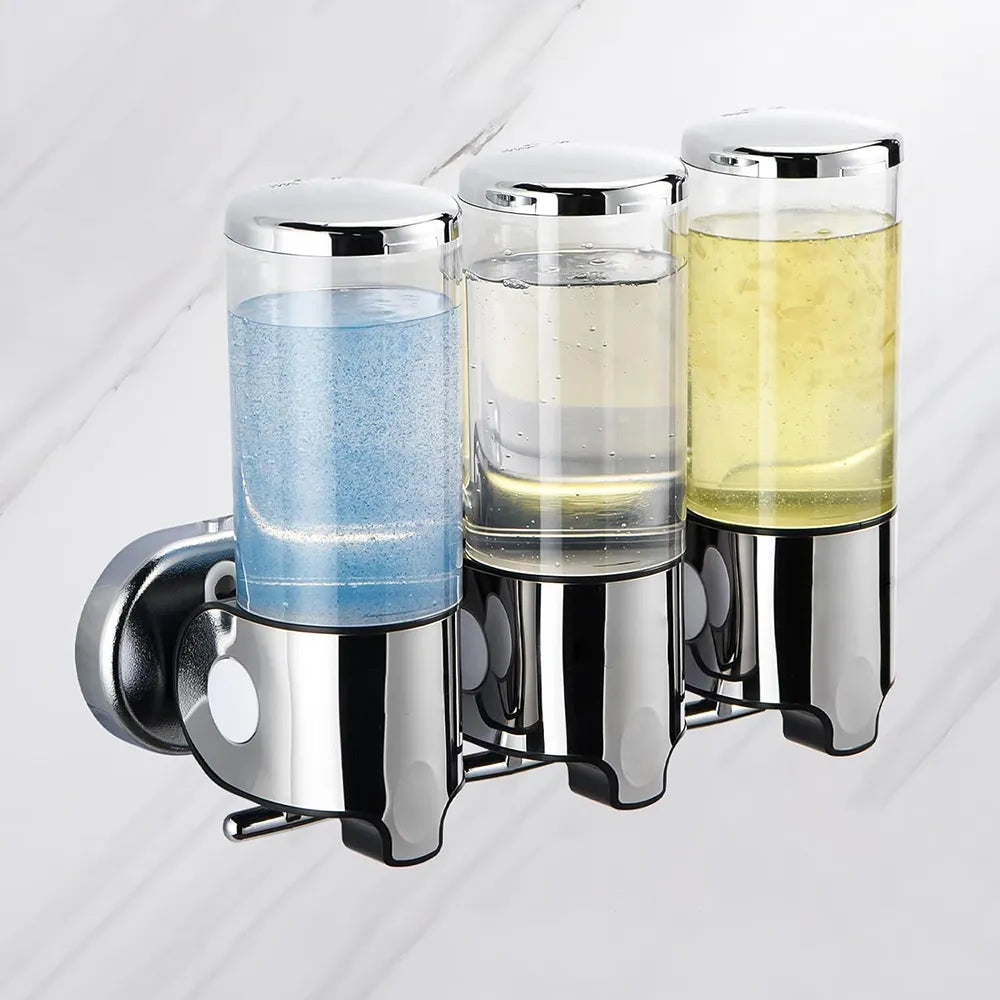 CleanLine® | DISPENSADOR TRIPLE PARA EL BAÑO ★ Ideal para Shampoo, Gel ...