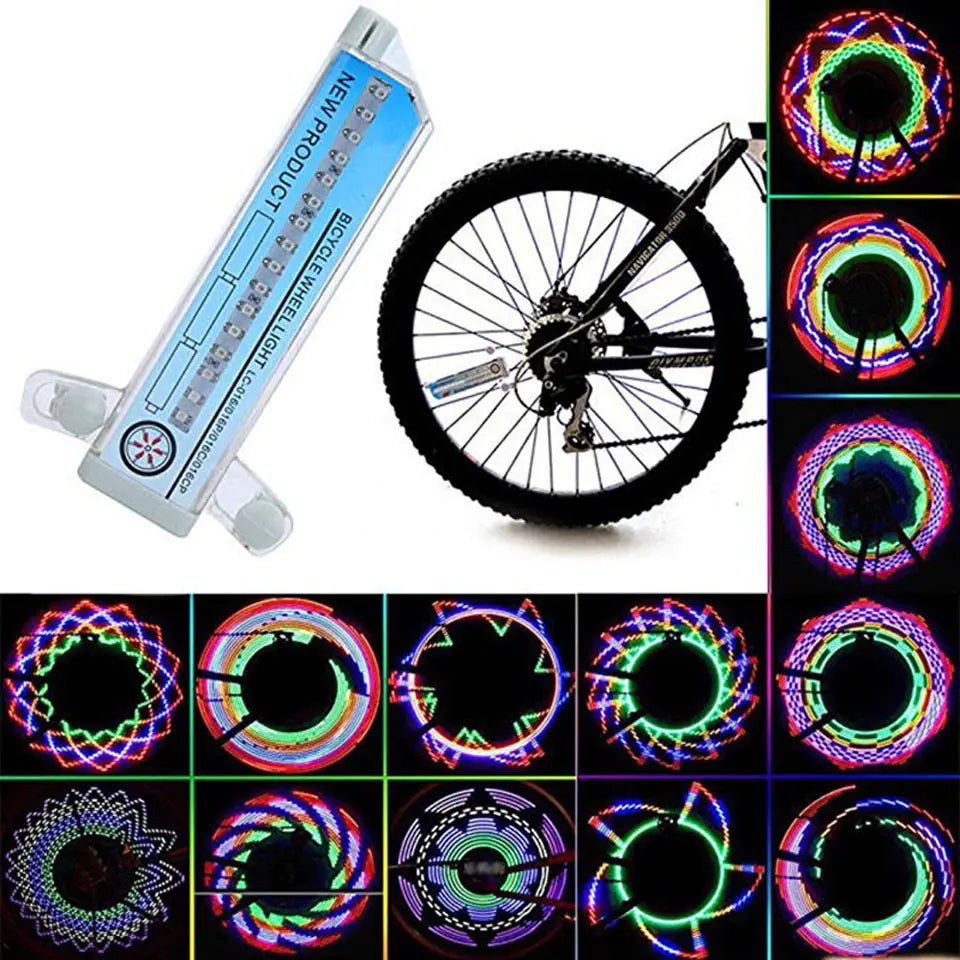 LightGlow™ | LUCES PARA LLANTAS DE BICICLETA ★ Crea hasta 30 patrones diferentes