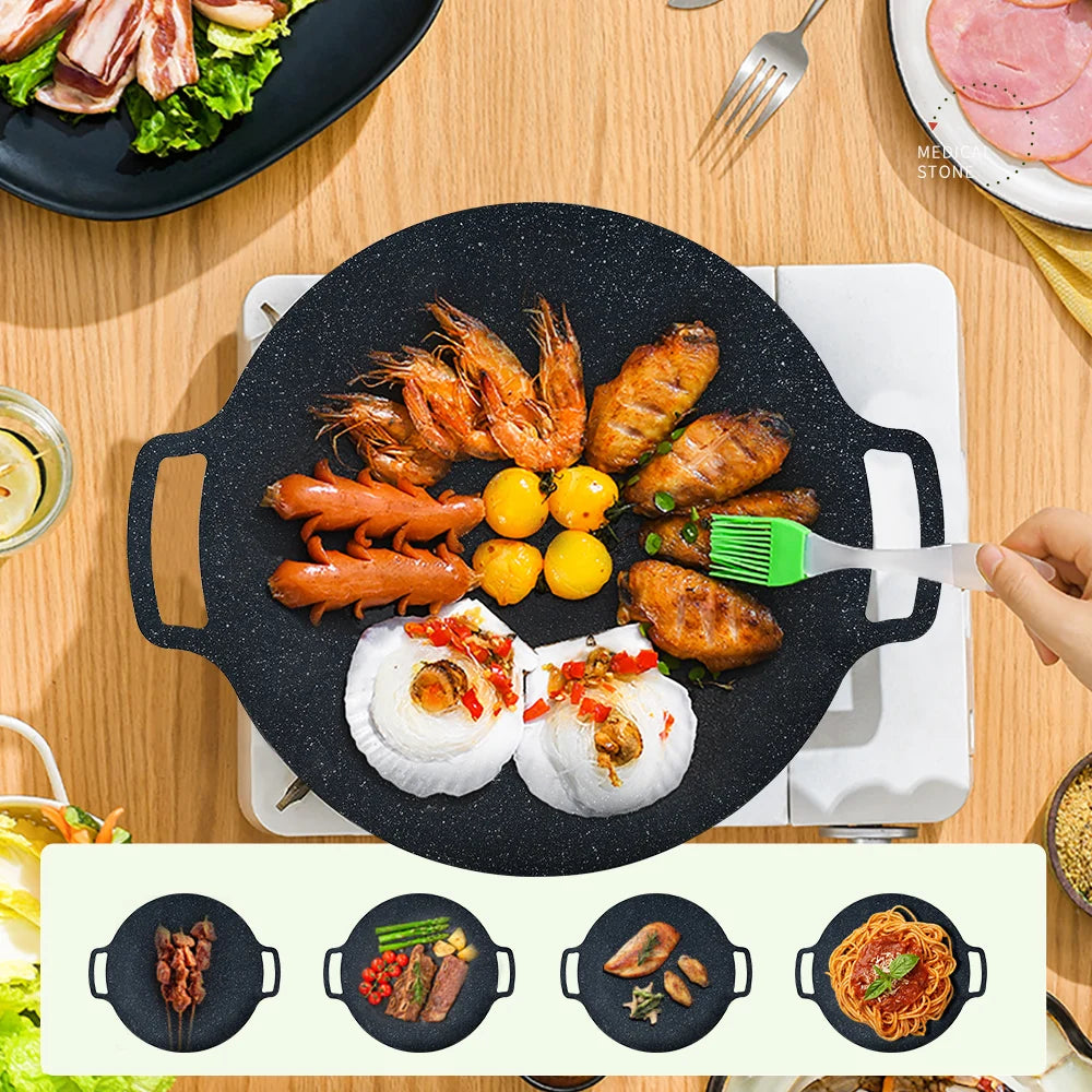 Natural Grill® | SARTÉN COREANO ANTIADHERENTE PARA BARBACOA ★ Para interiores y exteriores