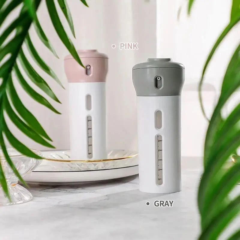 Quad-Dispense™ | BOTELLA DE VIAJE 4 EN 1 ★ Ideal para shampoo, crema, skin care y más...