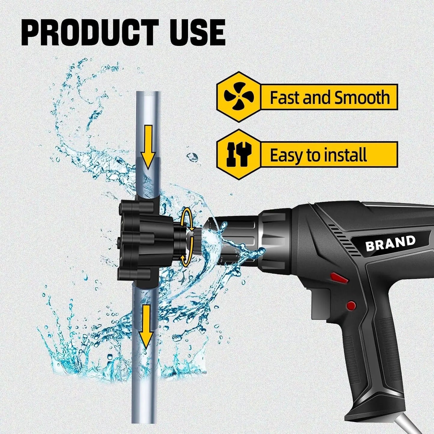 Aqua-Drill PRO™ | BOMBA DE AGUA ADAPTABLE ★ Convierte tu taladro en una potente bomba de agua