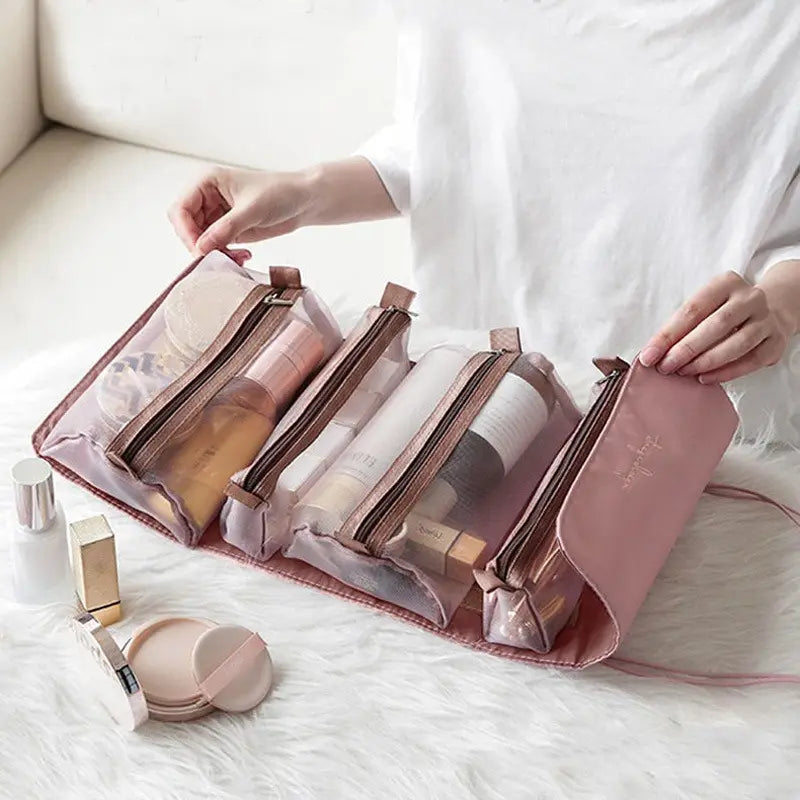 MyBeautySpace™ | BOLSA ORGANIZADORA DE MAQUILLAJE 4 EN 1