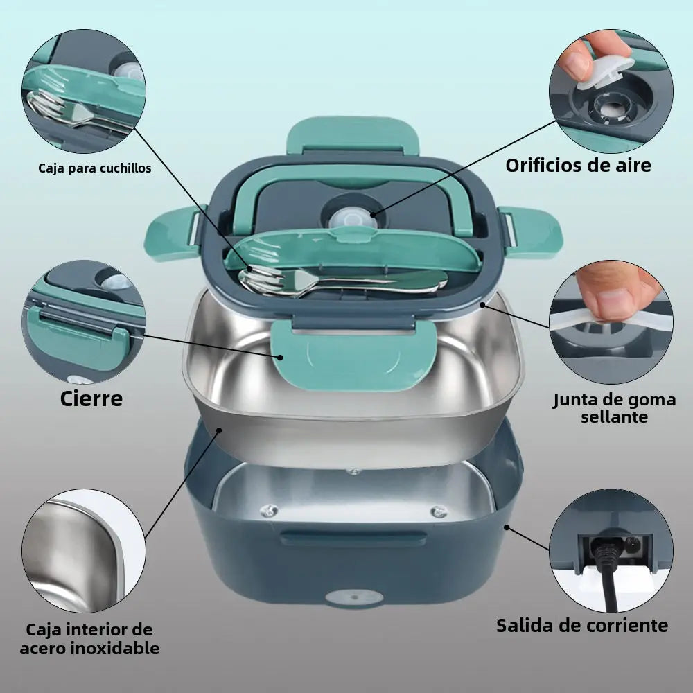 Hot-Tote® | PORTA COMIDA CALENTADOR ELÉCTRICO ★ Disfruta de alimentos calientes en cualquier lugar