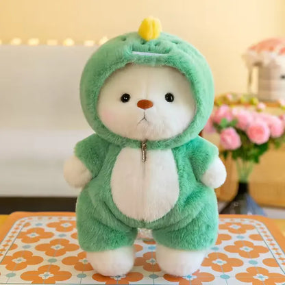 OSO DE PELUCHE CON DISFRÁZ DE DINOSAURIO® Hermoso regalo especial