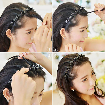 FlexiBraid™ DIADEMA CON PINZAS ★ Paga 2 & Lleva +1 GRATIS