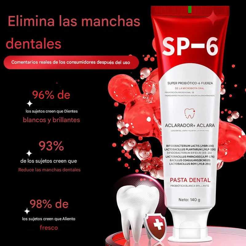 ProWhite SP-6® | PASTA DE DIENTES PROBIÓTICA BLANQUEADORA ★ Paga 1 & Lleva +1 GRATIS