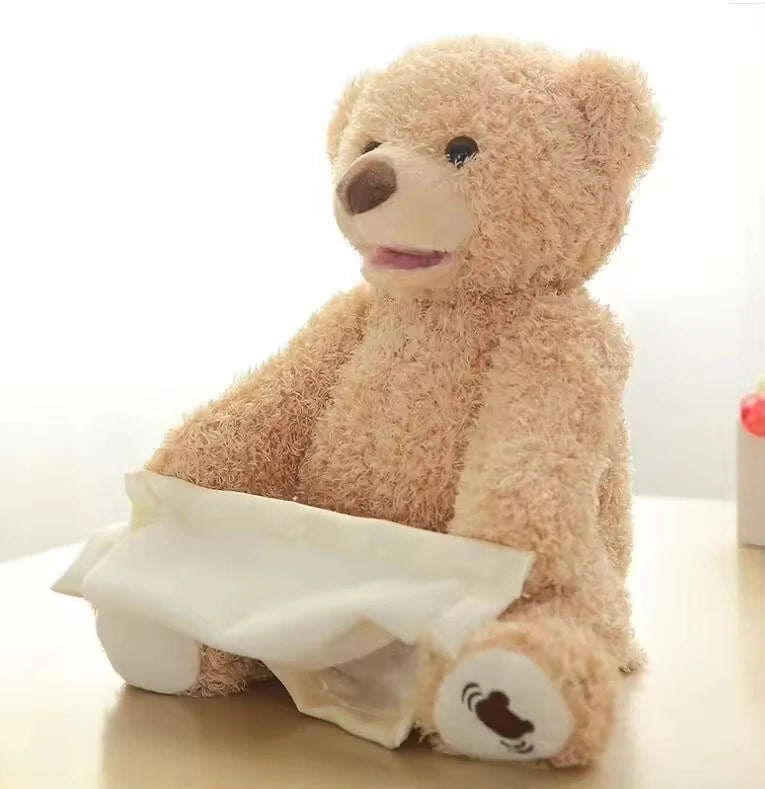 BeautyBear® | OSO DE PELUCHE INTERACTIVO PARA BEBÉS ★ Emite sonidos y se tapa la carita