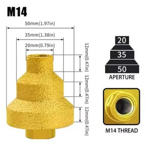 Máster-Drill™ | BROCA ESCALONADA ANGULAR ★ 3 niveles de perforación