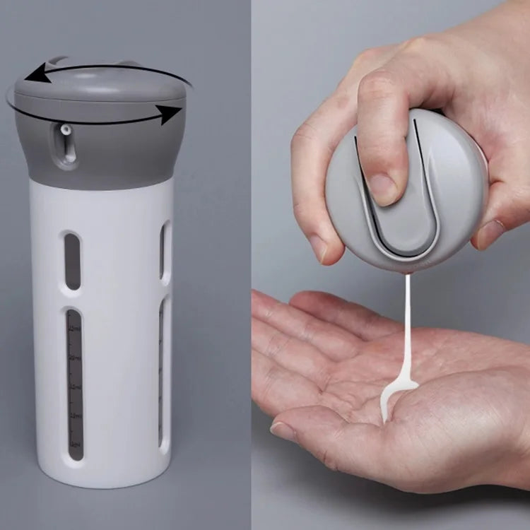 Quad-Dispense™ | BOTELLA DE VIAJE 4 EN 1 ★ Ideal para shampoo, crema, skin care y más...