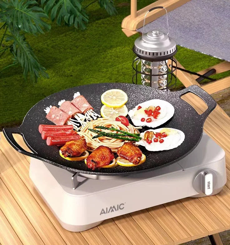 Natural Grill® | SARTÉN COREANO ANTIADHERENTE PARA BARBACOA ★ Para interiores y exteriores