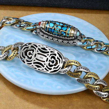 LuckyCharm® Pulsera Turquesa Mantra ★ Atrae buena suerte y buena fortuna