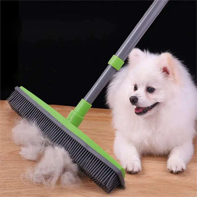 ESCOBA TRAPEADOR 2 EN 1 PARA QUITAR PELOS DE MASCOTAS, PELUQUERÍAS Y BARBERÍAS™