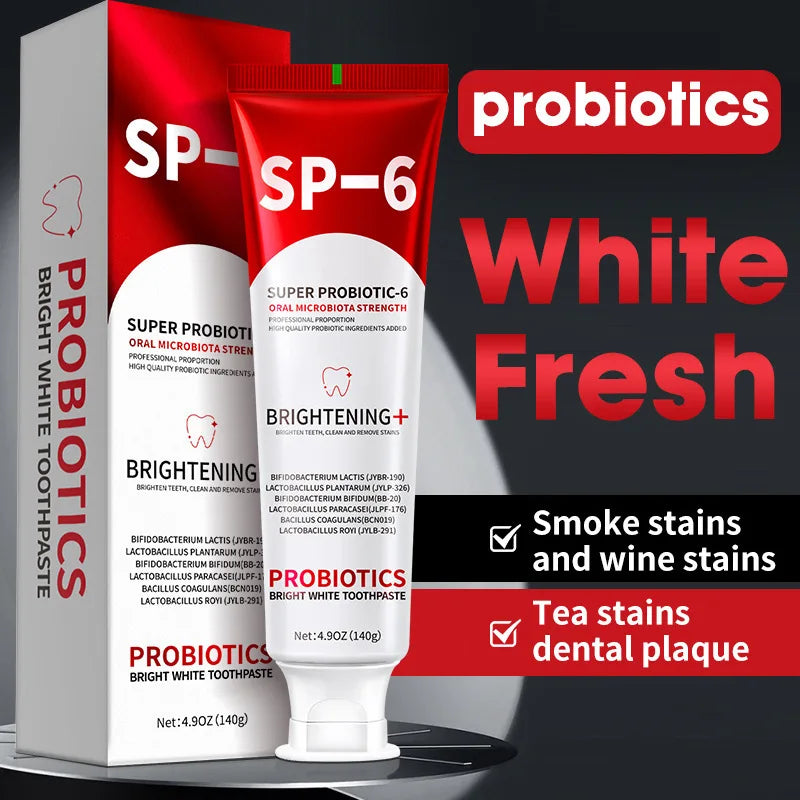 ProWhite SP-6® | PASTA DE DIENTES PROBIÓTICA BLANQUEADORA ★ Paga 1 & Lleva +1 GRATIS