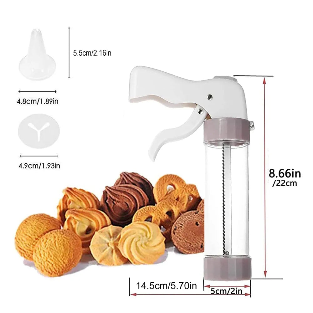 MÁQUINA PRENSADORA PARA HORNEAR GALLETAS Y DECORAR PASTELES®