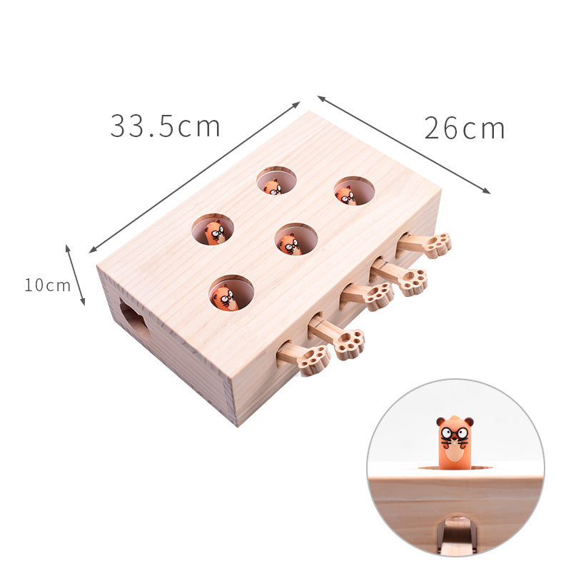 PurrQuest™ Juguete Interactivo de Madera Para Gatos