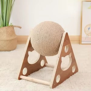 Cat-Play 360® | RASCADOR INTERACTIVO PARA GATOS ★ Diseño esférico exclusivo