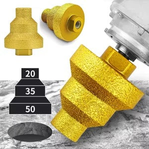 Máster-Drill™ | BROCA ESCALONADA ANGULAR ★ 3 niveles de perforación