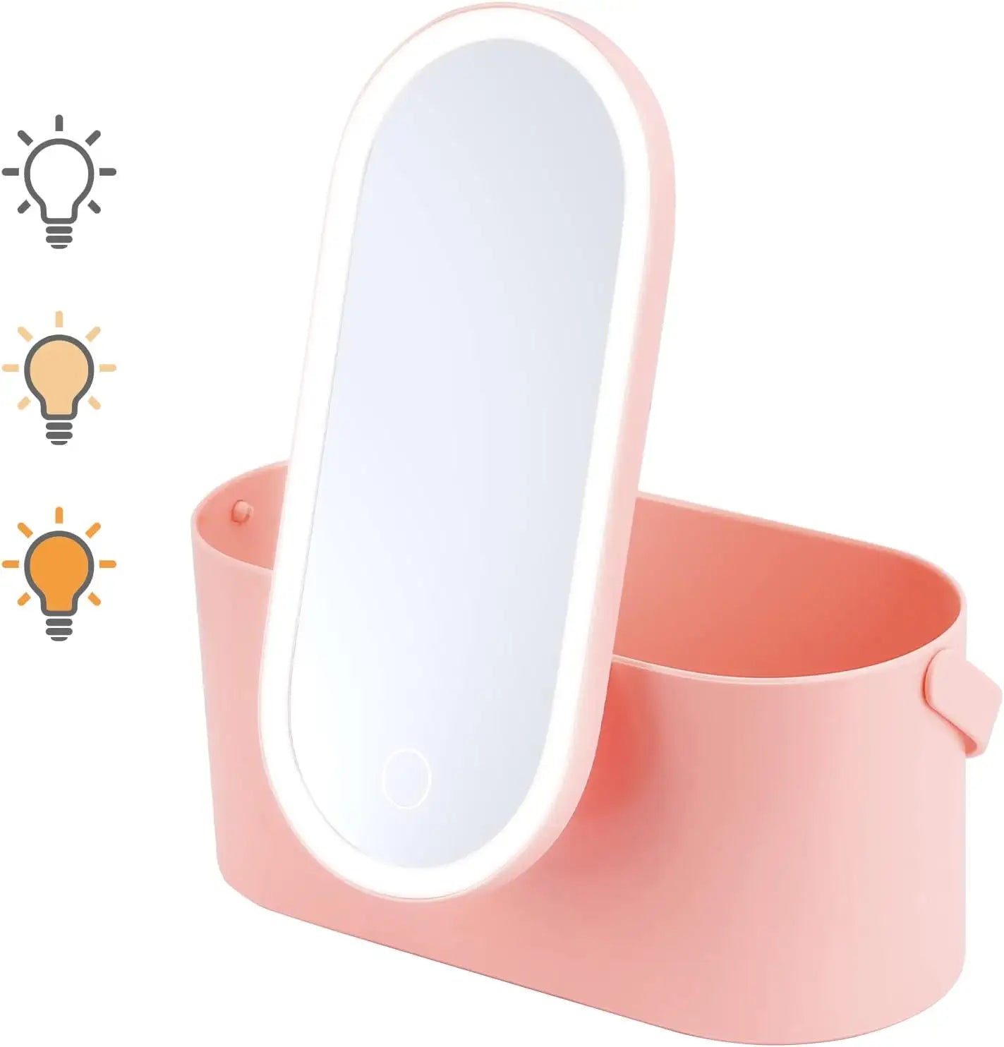 GlamBox PRO® CAJA DE MAQUILLAJE CON ESPEJO LED 360 ★ Funcional, práctica y estética