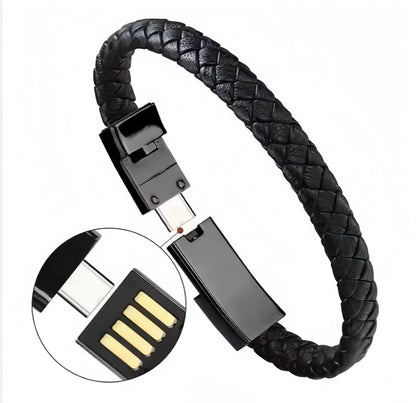 PULSERA CON CABLE DE CARGA RÁPIDA PARA iOS / ANDROID / TIPO C®