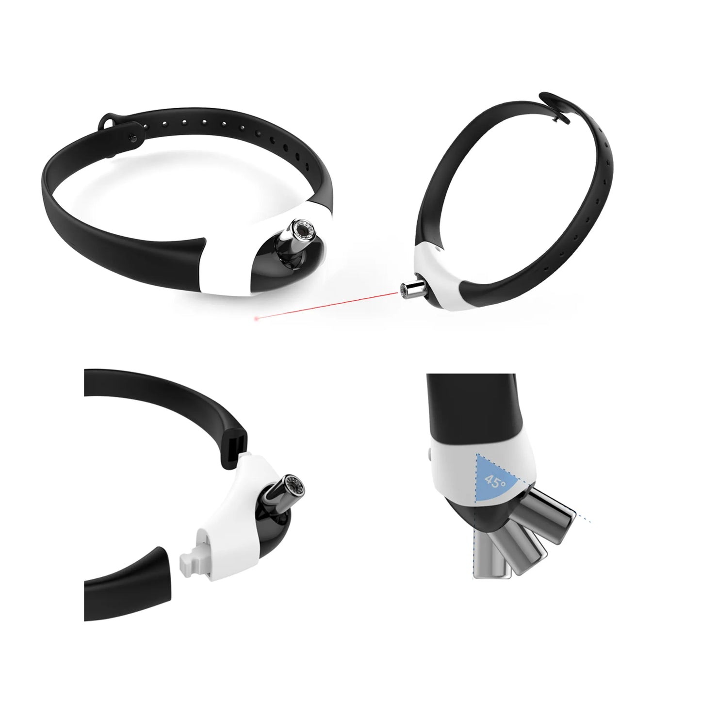 COLLAR LÁSER INTERACTIVO PARA GATOS™ Recargable por USB y perfecto para evitar enfermedades