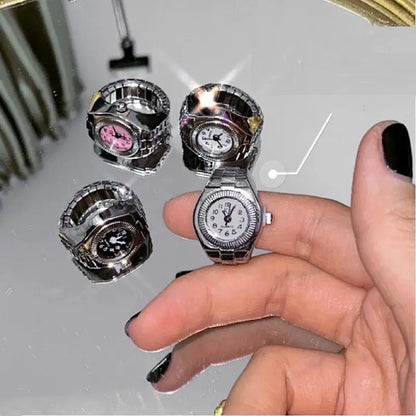 ANILLO UNISEX CON MINI RELOJ INTEGRADO® Elegante diseño vintage