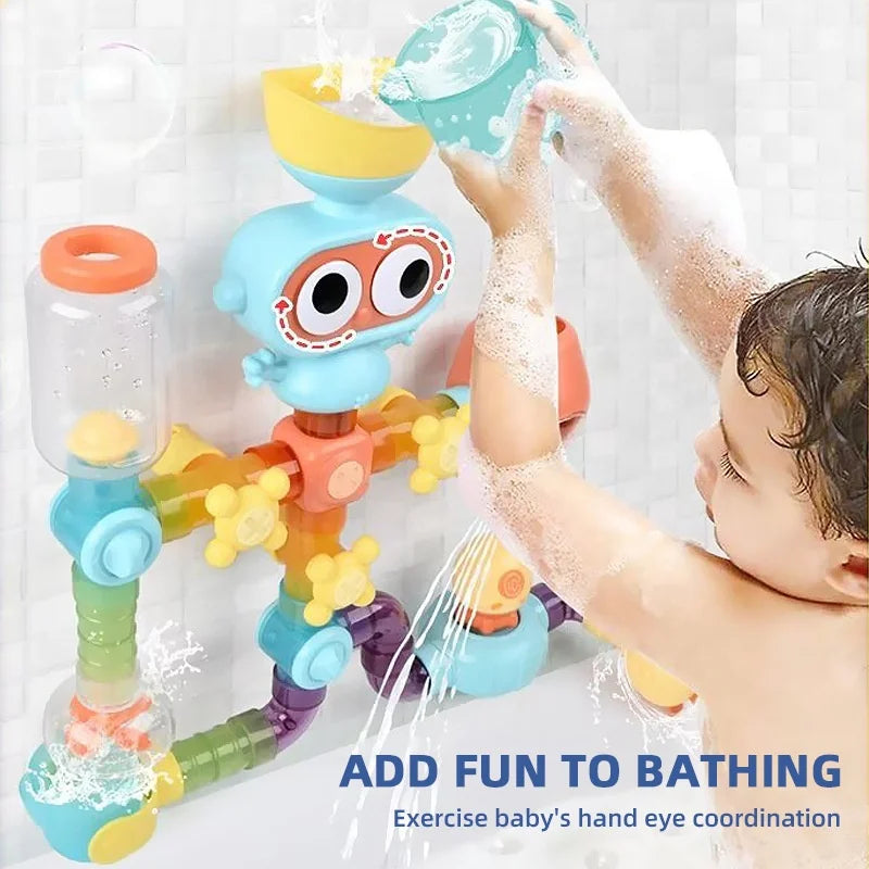 WaterPlay® | SET TUBERÍAS DE JUGUETE PARA EL BAÑO DE LOS NIÑOS x18 PCS★ Diversión sin igual
