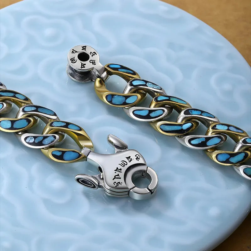 LuckyCharm® Pulsera Turquesa Mantra ★ Atrae buena suerte y buena fortuna