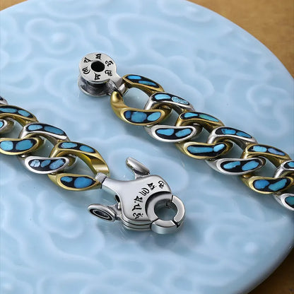 LuckyCharm® Pulsera Turquesa Mantra ★ Atrae buena suerte y buena fortuna