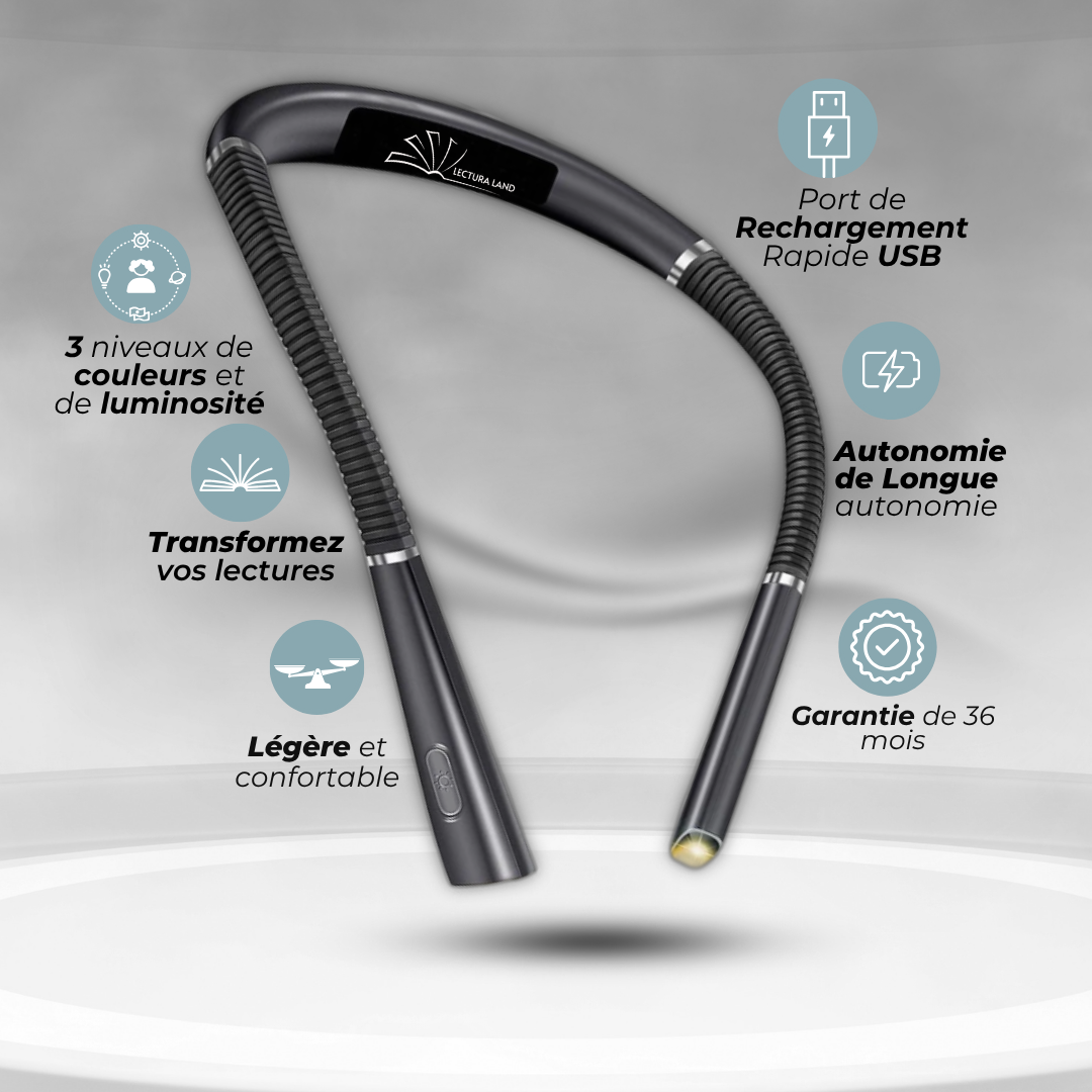 Flexi-Light™ | LUCES LED DIADEMA DE CUELLO PARA LEER ★ Tecnología LED para Lectores Nocturnos