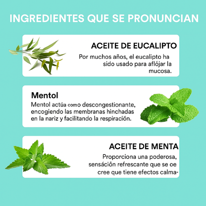 NasalStick® Barras Nasales De Menta X4 PCS