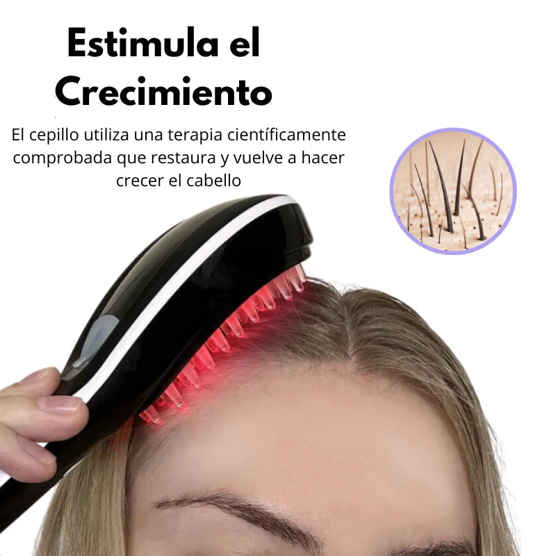 CEPILLO MASAJEADOR DE CUERO CABELLUDO 4 EN 1™ Estimula el crecimiento del cabello