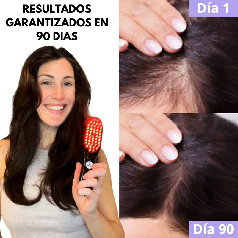 CEPILLO MASAJEADOR DE CUERO CABELLUDO 4 EN 1™ Estimula el crecimiento del cabello
