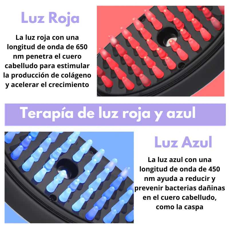 CEPILLO MASAJEADOR DE CUERO CABELLUDO 4 EN 1™ Estimula el crecimiento del cabello