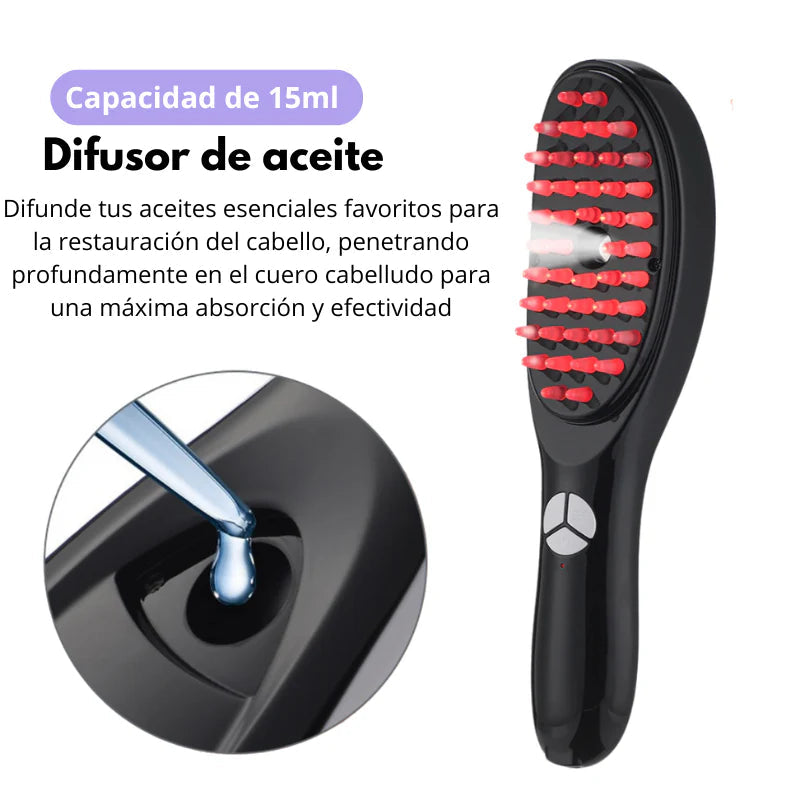 CEPILLO MASAJEADOR DE CUERO CABELLUDO 4 EN 1™ Estimula el crecimiento del cabello