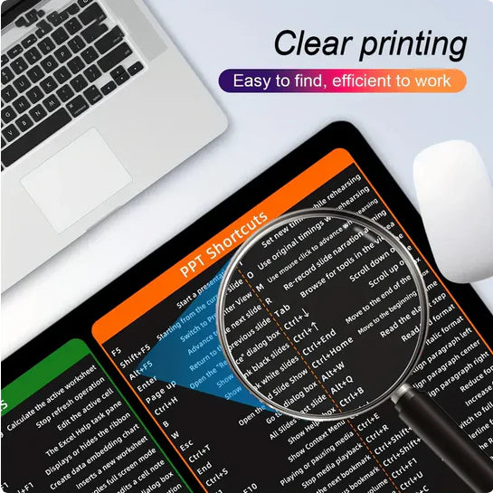 OfficeHack® | ALFOMBRILLA DE ESCRITORIO CON COMANDOS ★ Potencia tu trabajo fácilmente