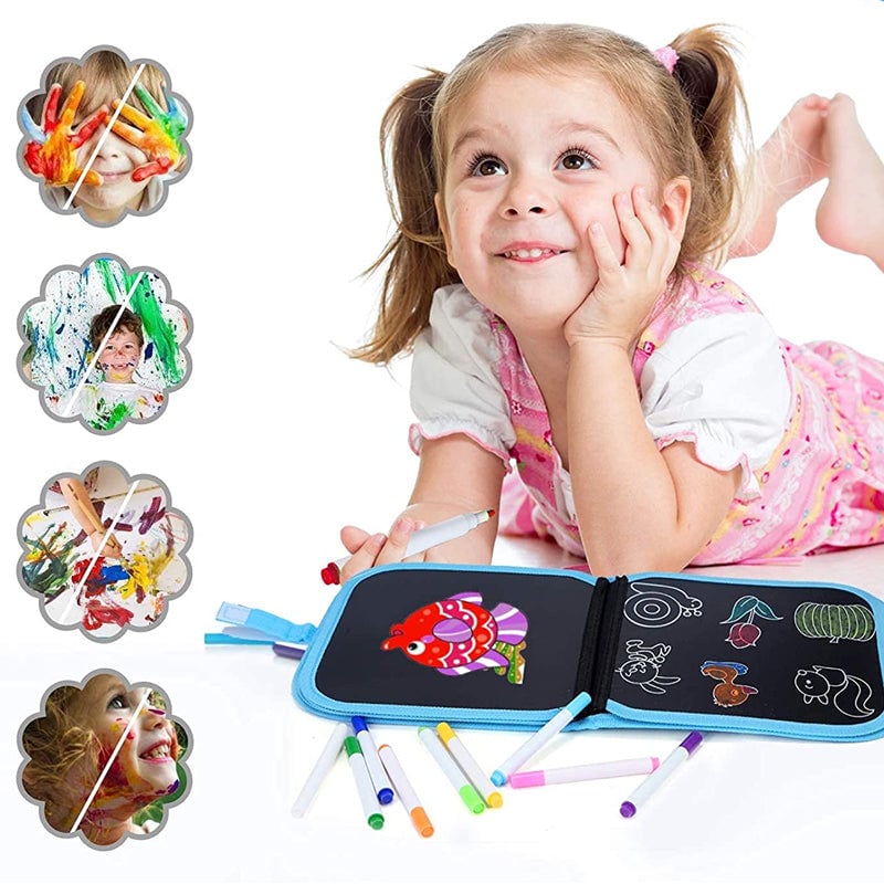 LIBRO DE DIBUJO MÁGICO BORRABLE PARA NIÑOS ★ Doodle Master®