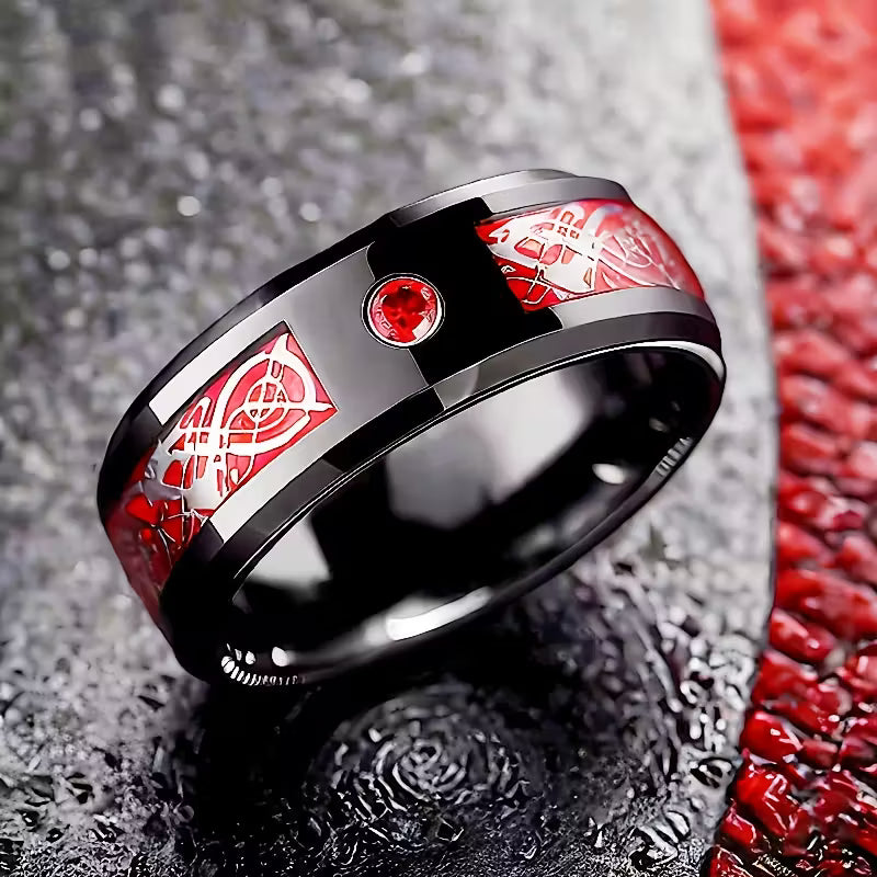 BlackTide® Elegante Anillo de Tungsteno Para Hombres