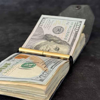CashMaster™ Cartera De Cuero Para Dinero Efectivo