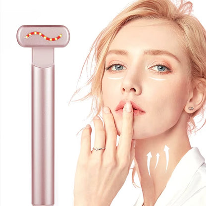 VitaLight® Varita Masajeadora Facial Con Luz Roja 4 en 1